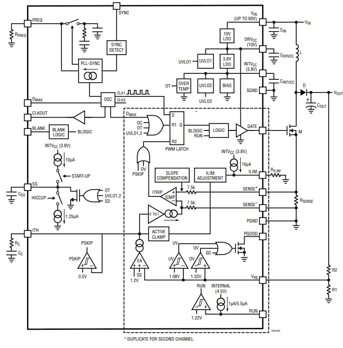 Block Diagram - Analog Devices Inc. LTC7840 Boost Controllers Block Diagram - Analog Devices Inc. LTC7840 Boost Controllers